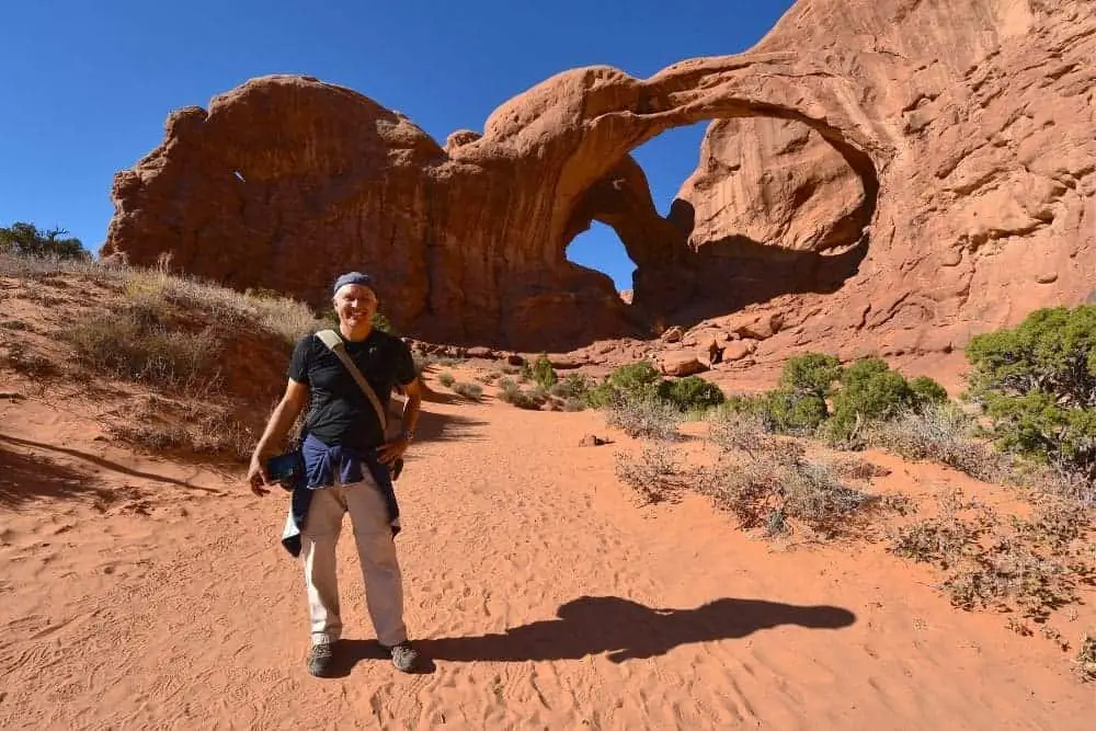 Hiking at Arches National Park Trail