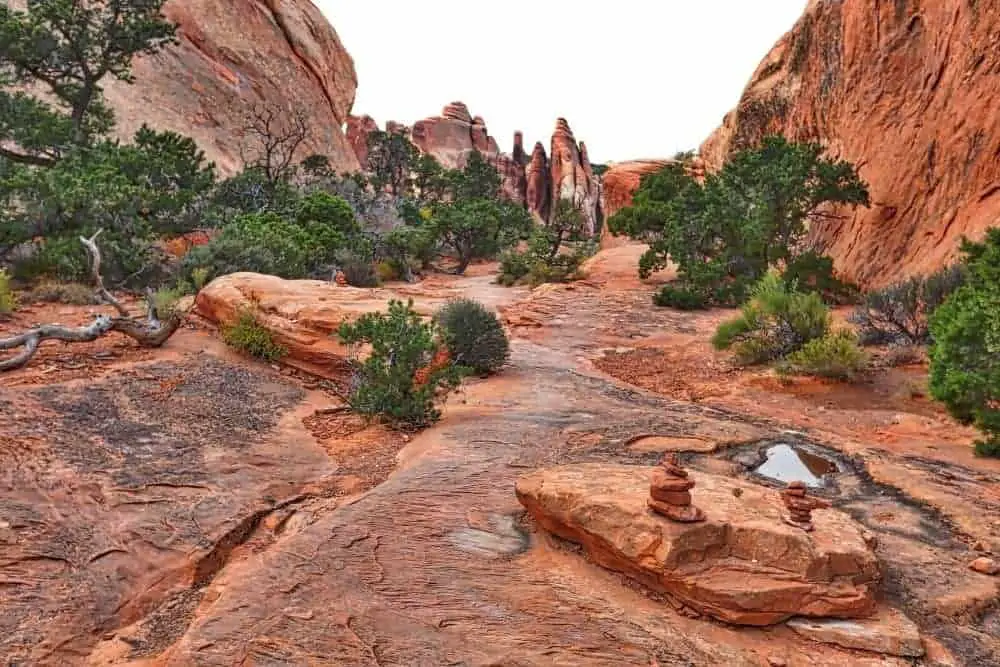 Hiking Trail at Arches National Park 