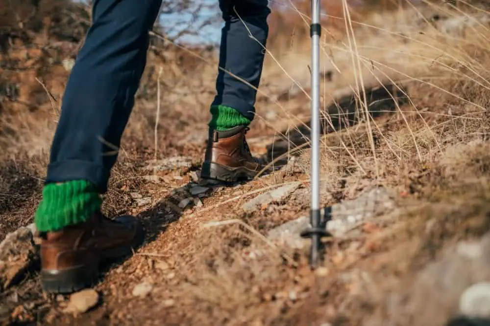 hiking boots protect your feet from dust and rock in Joshua Tree