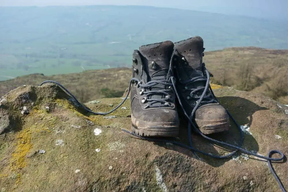 hiking boots with mildew smell