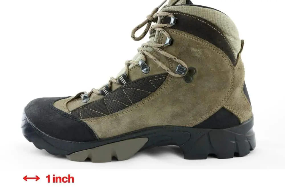 1 inch toe room hiking boots
