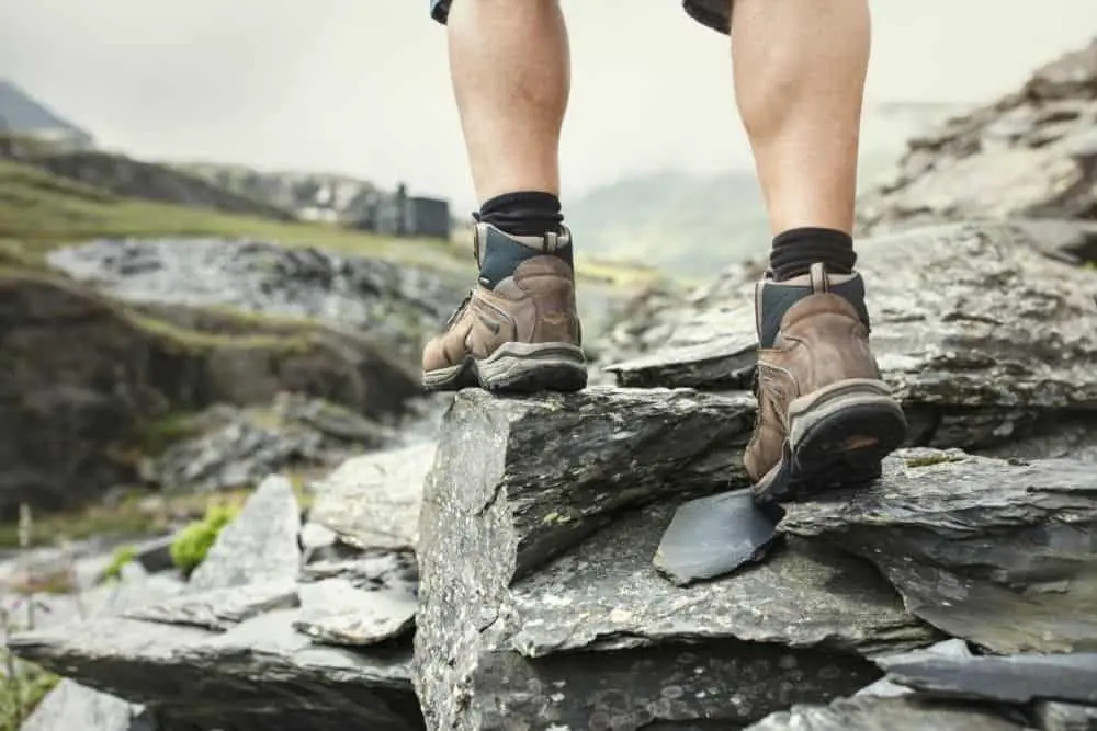 hiking boots with good traction on rocky terrain
