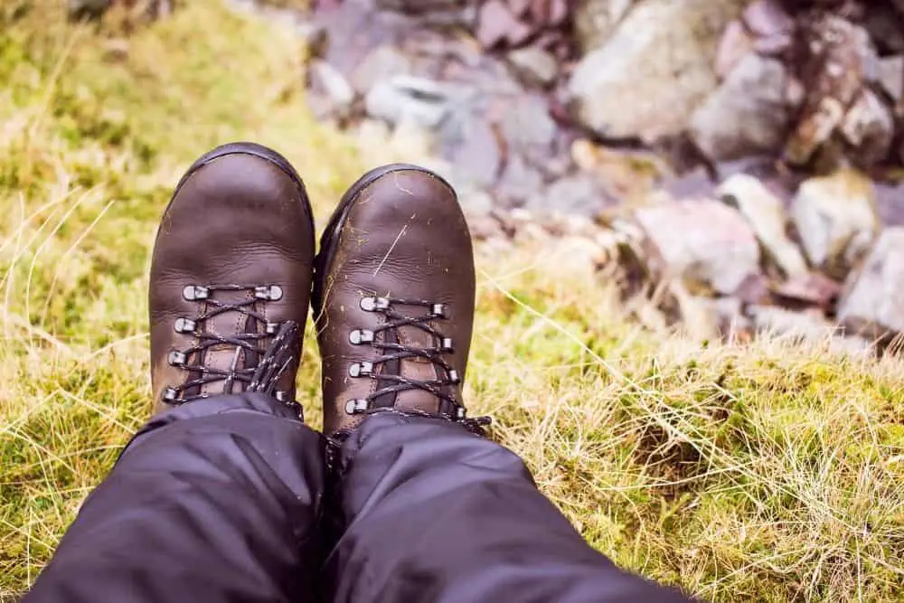 too tight brown leather hiking boots