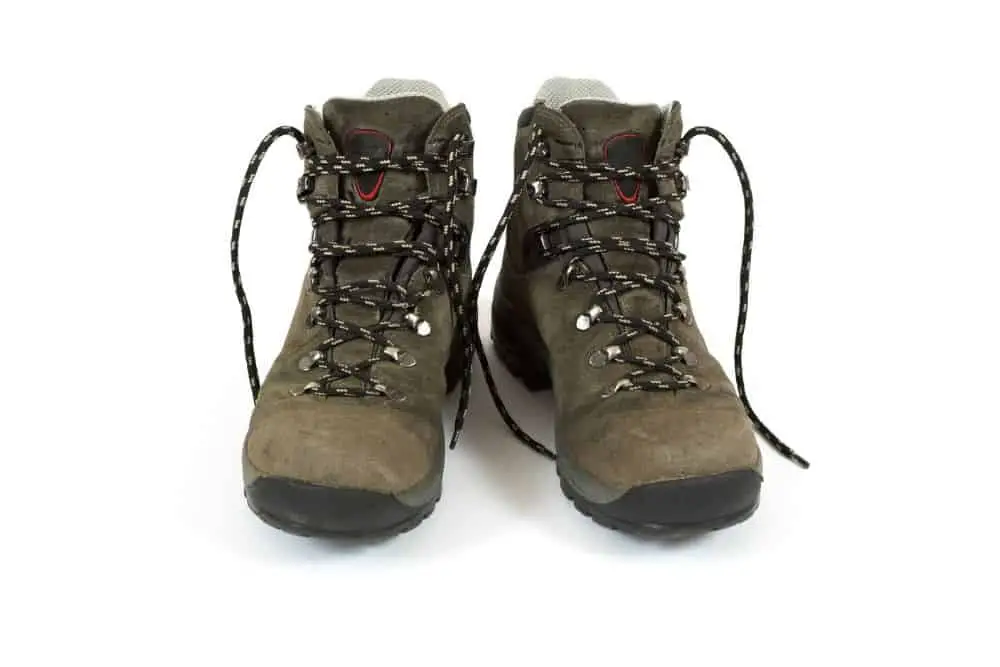a pair of nubuck hiking boots needs conditioning