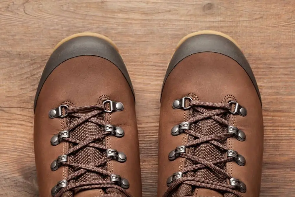 condition leather brown hiking boots