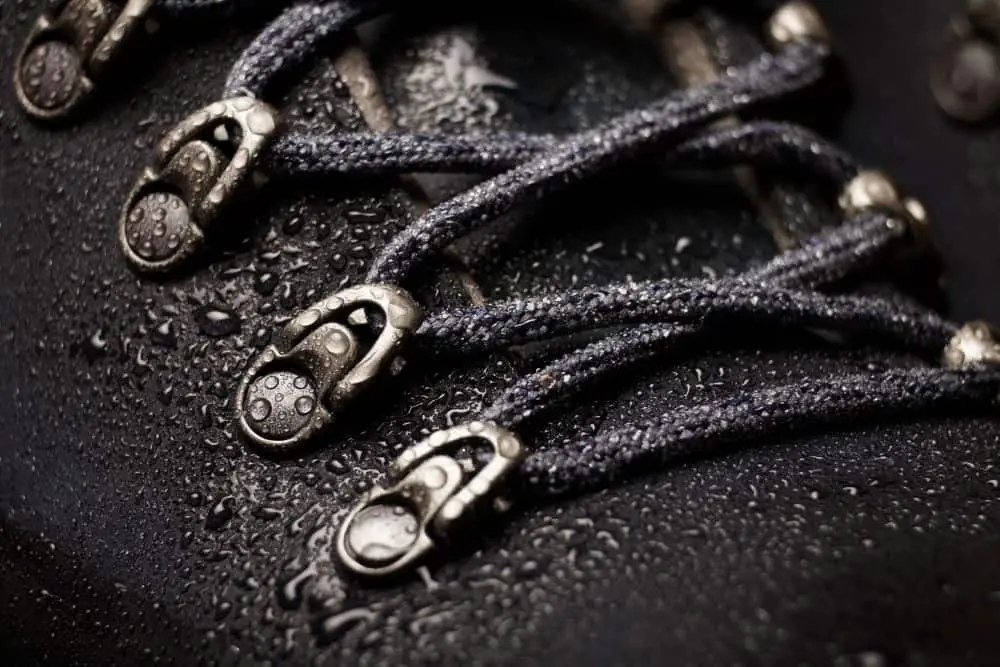 water repellent coat of hiking boot