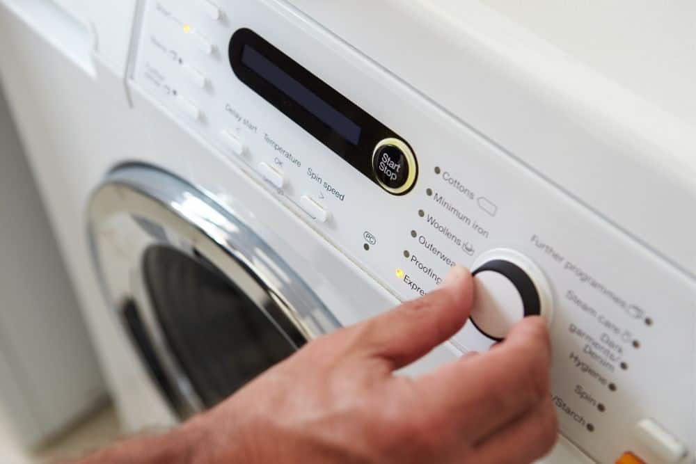 adjust washing machine