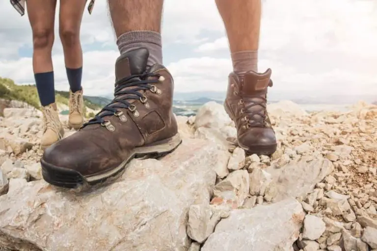 mans wear boots for hiking