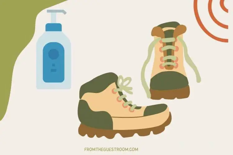 Use lotion on the hiking boot's sole