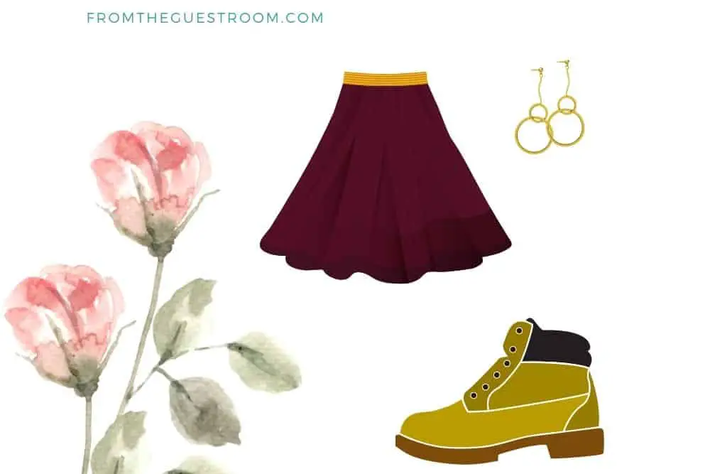 Wear Circle skirts With Hiking Boots