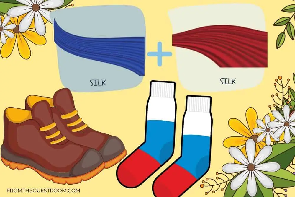 Wear silk socks With Hiking Boots In Summer