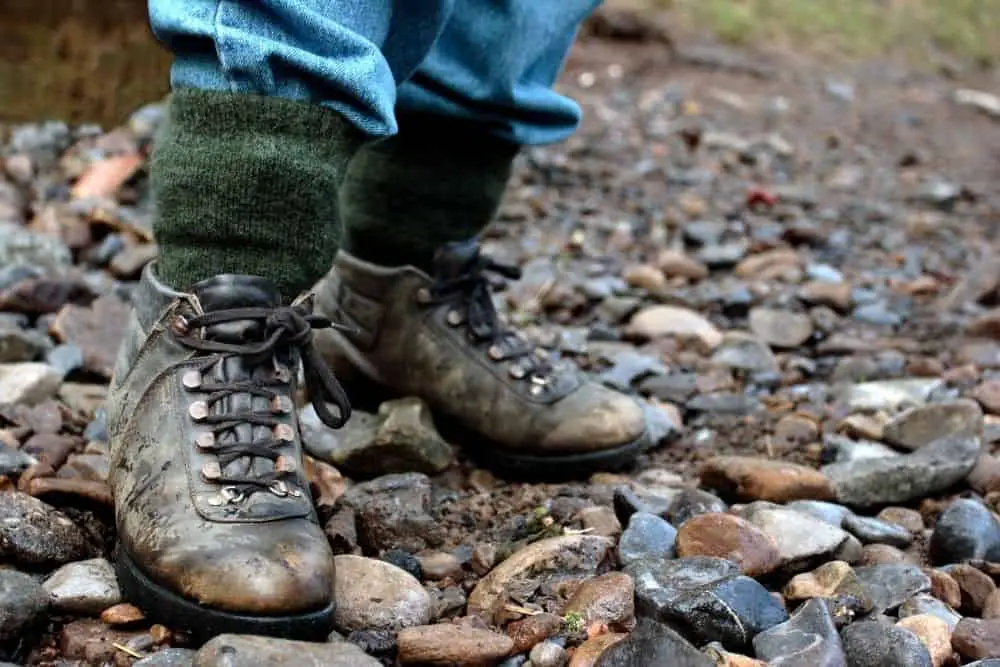 wear socks over your hiking boots