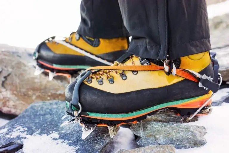 Crampons With Hiking Boots