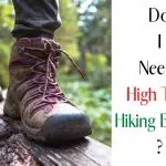 Girl wear high top hiking boots and the title