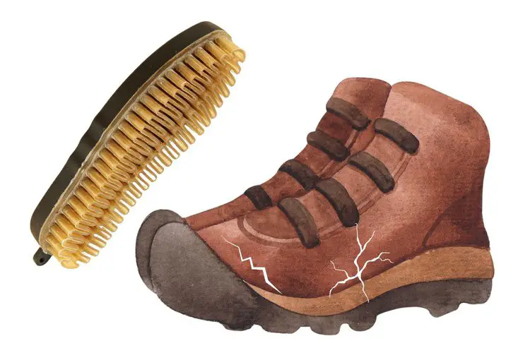 use suede brush to clean suede hiking boots