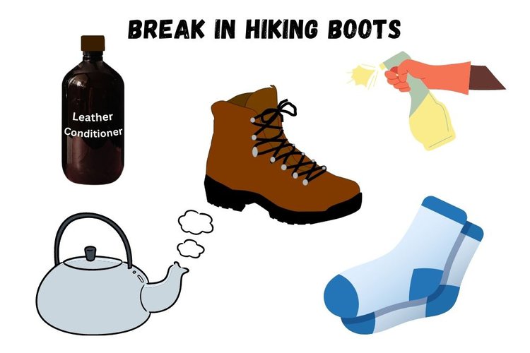 ways to break in hiking boots