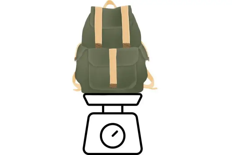 Hiking backpack and the weight