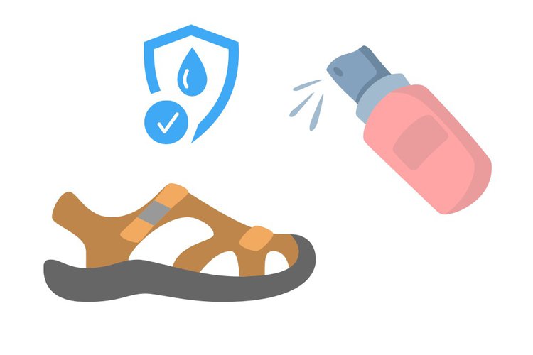 use waterproof spray for hiking sandal