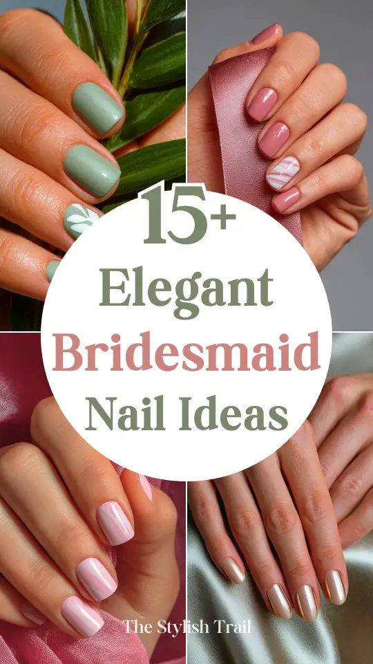 Elegant Bridesmaid Nail Ideas
