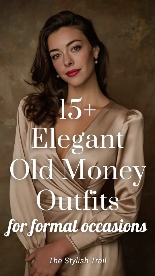 a woman wears an old money satin dress for formal events